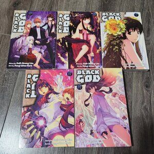Black God Manga (Volumes 4, 6. 7, 18. 19)
